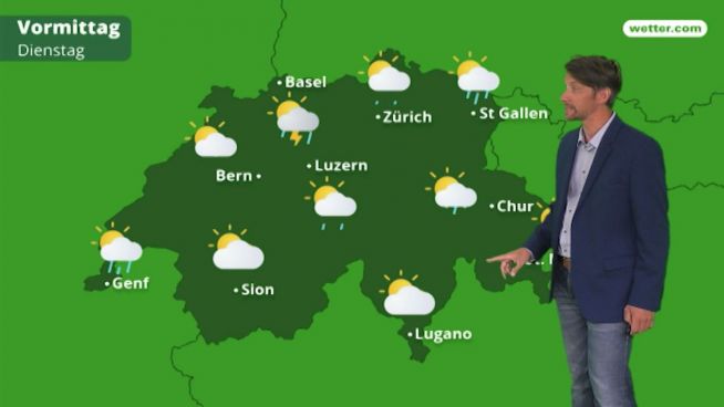 Das Wetter in der Schweiz am 3. Juli 2018