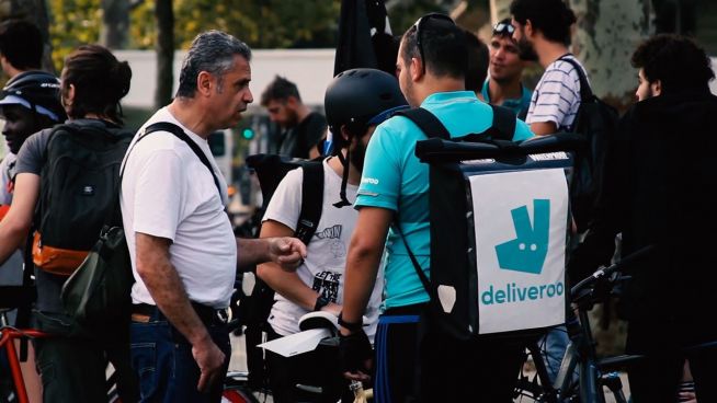 Streik in Frankreich: Deliveroo-Fahrer wollen mehr Geld
